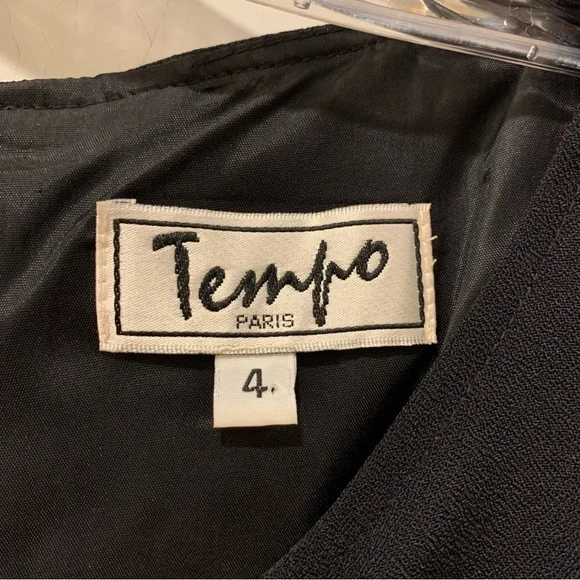 Tempo Paris - black dress - size 4 - Picture 2 of 14